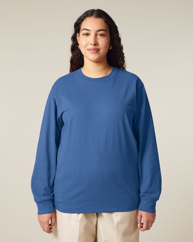 Freestyler Long Sleeve - Das schwere Langarm-Unisex-T-Shirt - Mindful Blue - XS bedrucken, Art.-Nr. STTU200C729XS