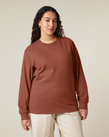 Freestyler Long Sleeve - Das schwere Langarm-Unisex-T-Shirt - Heritage Brown - XXS bedrucken, Art.-Nr. STTU200C7302S