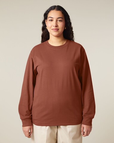 Freestyler Long Sleeve - Das schwere Langarm-Unisex-T-Shirt - Heritage Brown - XXS bedrucken, Art.-Nr. STTU200C7302S