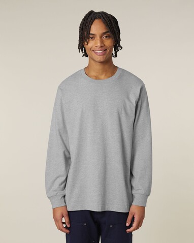 Freestyler Long Sleeve - Das schwere Langarm-Unisex-T-Shirt - Heather Grey - XXS bedrucken, Art.-Nr. STTU200C2502S