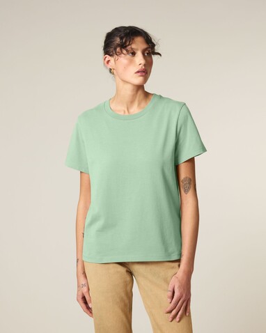 Stella Muser - Das Iconic Damen-T-Shirt - Misty Jade - L bedrucken, Art.-Nr. STTW172C7351L