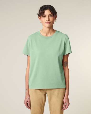 Stella Muser - Das Iconic Damen-T-Shirt - Misty Jade - M bedrucken, Art.-Nr. STTW172C7351M
