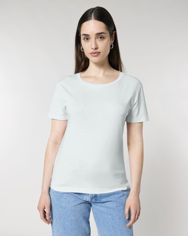 Stella Serena - Das Damen-T-Shirt mit weitem Rundhalsausschnitt - Blue Ice - L bedrucken, Art.-Nr. STTW173C7281L