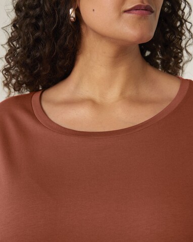 Stella Serena - Das Damen-T-Shirt mit weitem Rundhalsausschnitt - Heritage Brown - S bedrucken, Art.-Nr. STTW173C7301S Stella Serena - Das Damen-T-Shirt mit weitem Rundhalsausschnitt - Heritage Brown - S bedrucken, Art.-Nr. STTW173C7301S