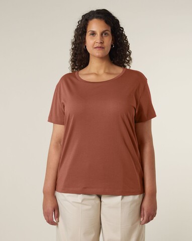 Stella Serena - Das Damen-T-Shirt mit weitem Rundhalsausschnitt - Heritage Brown - S bedrucken, Art.-Nr. STTW173C7301S Stella Serena - Das Damen-T-Shirt mit weitem Rundhalsausschnitt - Heritage Brown - S bedrucken, Art.-Nr. STTW173C7301S