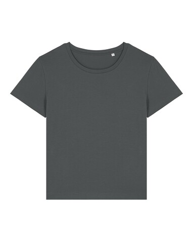 Stella Serena - Das Damen-T-Shirt mit weitem Rundhalsausschnitt - Anthracite - L bedrucken, Art.-Nr. STTW173C2531L