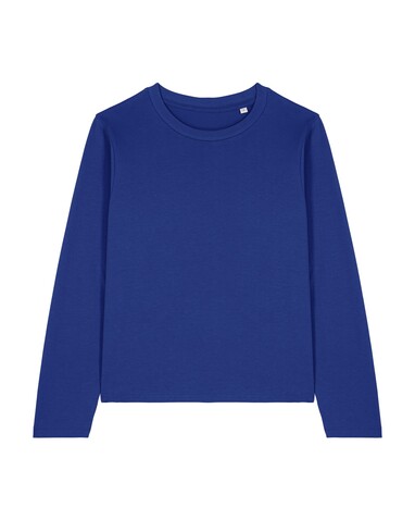 Stella Muser Long Sleeve - Das Iconic Langarm-Damen-T-Shirt - Worker Blue - L bedrucken, Art.-Nr. STTW219C0881L