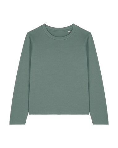 Stella Muser Long Sleeve - Das Iconic Langarm-Damen-T-Shirt - Green Bay - XS bedrucken, Art.-Nr. STTW219C144XS