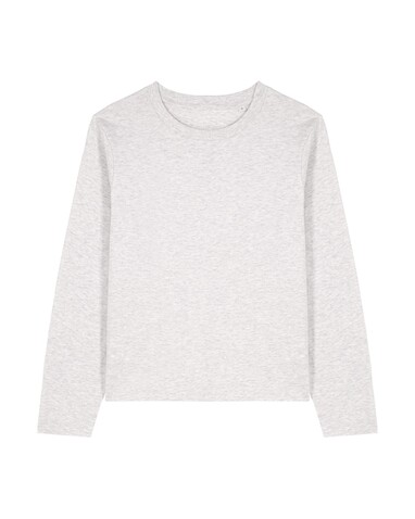 Stella Muser Long Sleeve - Das Iconic Langarm-Damen-T-Shirt - Cool Heather Grey - XL bedrucken, Art.-Nr. STTW219C1461X