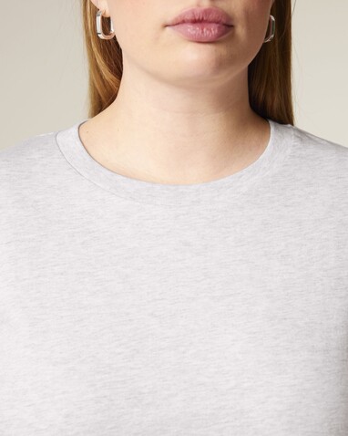 Stella Muser Long Sleeve - Das Iconic Langarm-Damen-T-Shirt - Cool Heather Grey - M bedrucken, Art.-Nr. STTW219C1461M