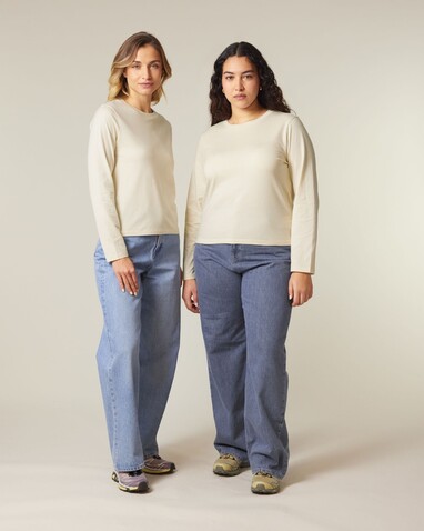 Stella Muser Long Sleeve - Das Iconic Langarm-Damen-T-Shirt - Natural Raw - L bedrucken, Art.-Nr. STTW219C0541L