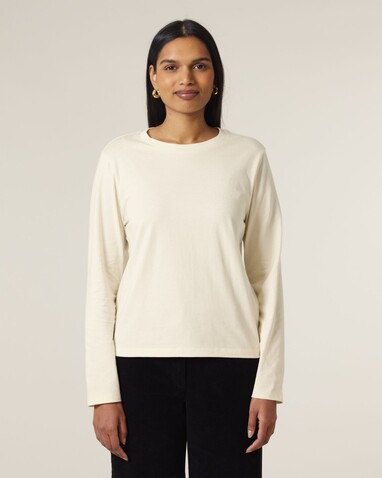 Stella Muser Long Sleeve - Das Iconic Langarm-Damen-T-Shirt - Natural Raw - XS bedrucken, Art.-Nr. STTW219C054XS