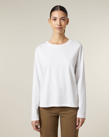 Stella Muser Long Sleeve - Das Iconic Langarm-Damen-T-Shirt - White - XL bedrucken, Art.-Nr. STTW219C0011X