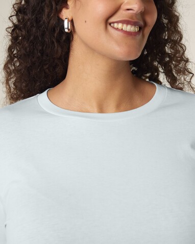 Stella Muser Long Sleeve - Das Iconic Langarm-Damen-T-Shirt - Blue Ice - M bedrucken, Art.-Nr. STTW219C7281M