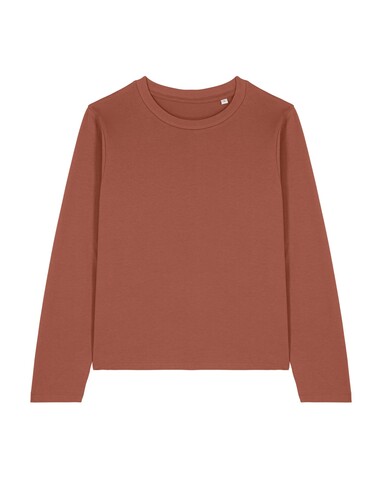 Stella Muser Long Sleeve - Das Iconic Langarm-Damen-T-Shirt - Heritage Brown - L bedrucken, Art.-Nr. STTW219C7301L