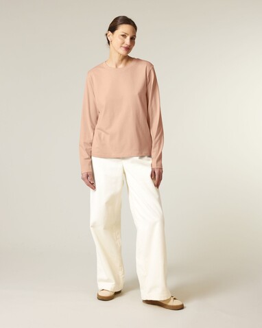 Stella Muser Long Sleeve - Das Iconic Langarm-Damen-T-Shirt - Fraiche Peche - M bedrucken, Art.-Nr. STTW219C1011M