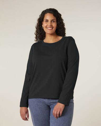 Stella Muser Long Sleeve - Das Iconic Langarm-Damen-T-Shirt - Black - XXL bedrucken, Art.-Nr. STTW219C0022X