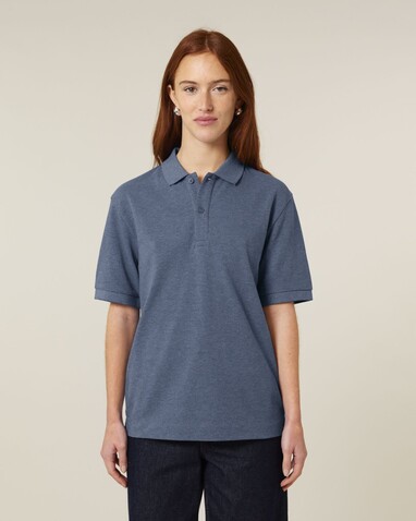 Prepster 2.0 - Das Unisex-Polo - Dark Heather Blue - XS bedrucken, Art.-Nr. STPU222C652XS Prepster 2.0 - Das Unisex-Polo - Dark Heather Blue - XS bedrucken, Art.-Nr. STPU222C652XS