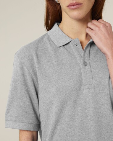 Prepster 2.0 - Das Unisex-Polo - Heather Grey - XXL bedrucken, Art.-Nr. STPU222C2502X Prepster 2.0 - Das Unisex-Polo - Heather Grey - XXL bedrucken, Art.-Nr. STPU222C2502X