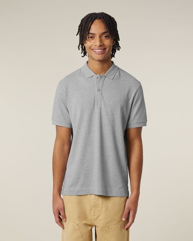 Prepster 2.0 - Das Unisex-Polo - Heather Grey - M bedrucken, Art.-Nr. STPU222C2501M Prepster 2.0 - Das Unisex-Polo - Heather Grey - M bedrucken, Art.-Nr. STPU222C2501M