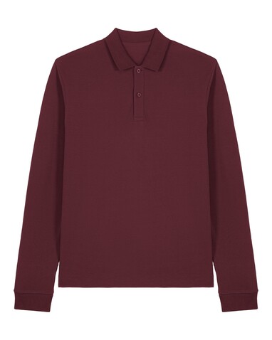 Prepster 2.0 Long Sleeve - Das Langarm-Unisex-Polo - Burgundy - XL bedrucken, Art.-Nr. STPU223C2441X Prepster 2.0 Long Sleeve - Das Langarm-Unisex-Polo - Burgundy - XL bedrucken, Art.-Nr. STPU223C2441X
