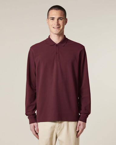 Prepster 2.0 Long Sleeve - Das Langarm-Unisex-Polo - Burgundy - XXS bedrucken, Art.-Nr. STPU223C2442S
