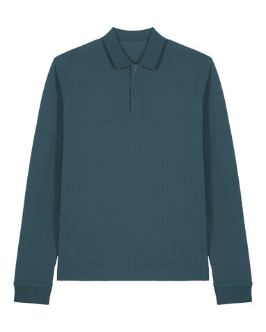Prepster 2.0 Long Sleeve - Das Langarm-Unisex-Polo - Stargazer - XS bedrucken, Art.-Nr. STPU223C702XS