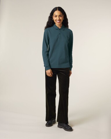 Prepster 2.0 Long Sleeve - Das Langarm-Unisex-Polo - Stargazer - XXL bedrucken, Art.-Nr. STPU223C7022X