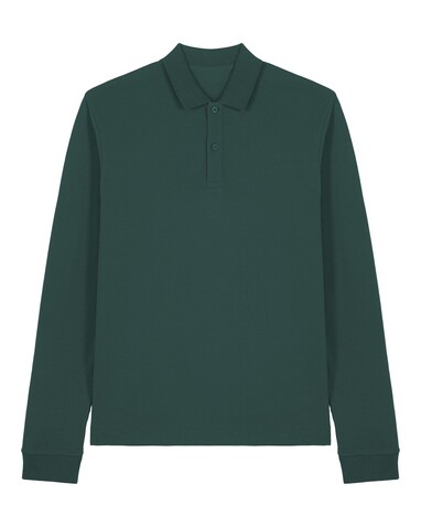 Prepster 2.0 Long Sleeve - Das Langarm-Unisex-Polo - Glazed Green - XXL bedrucken, Art.-Nr. STPU223C0362X