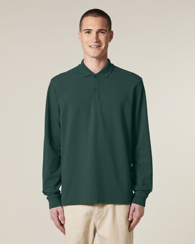 Prepster 2.0 Long Sleeve - Das Langarm-Unisex-Polo - Glazed Green - XXL bedrucken, Art.-Nr. STPU223C0362X