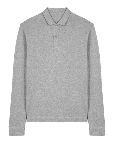 Prepster 2.0 Long Sleeve - Das Langarm-Unisex-Polo - Heather Grey - XS bedrucken, Art.-Nr. STPU223C250XS Prepster 2.0 Long Sleeve - Das Langarm-Unisex-Polo - Heather Grey - XS bedrucken, Art.-Nr. STPU223C250XS
