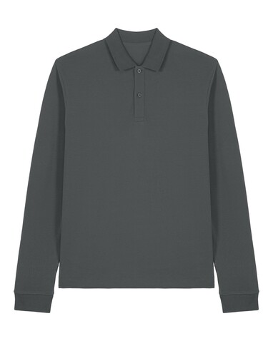 Prepster 2.0 Long Sleeve - Das Langarm-Unisex-Polo - Anthracite - XXS bedrucken, Art.-Nr. STPU223C2532S