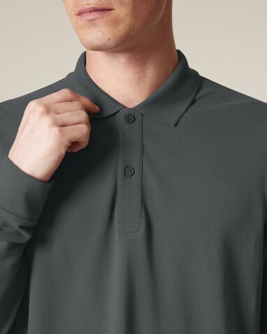 Prepster 2.0 Long Sleeve - Das Langarm-Unisex-Polo - Anthracite - XXS bedrucken, Art.-Nr. STPU223C2532S