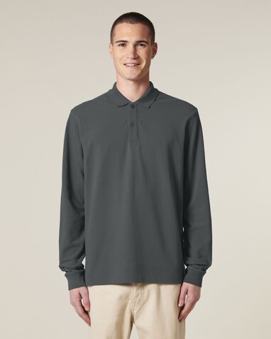 Prepster 2.0 Long Sleeve - Das Langarm-Unisex-Polo - Anthracite - XXS bedrucken, Art.-Nr. STPU223C2532S