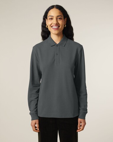 Prepster 2.0 Long Sleeve - Das Langarm-Unisex-Polo - Anthracite - XXS bedrucken, Art.-Nr. STPU223C2532S