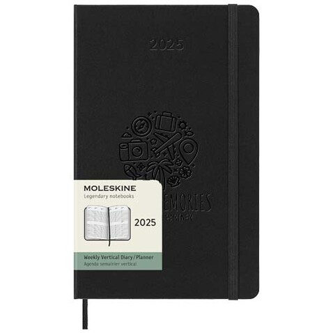 Moleskine Hardcover 12 Monate Wochenkalender L vertikal, schwarz bedrucken, Art.-Nr. 10793790 Moleskine Hardcover 12 Monate Wochenkalender L vertikal, schwarz bedrucken, Art.-Nr. 10793790