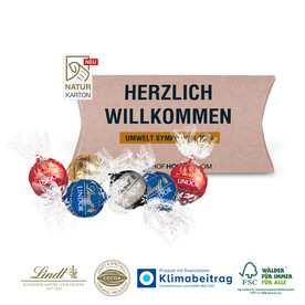 KISSENVERPACKUNG „CREATIVE” bedrucken, Art.-Nr. 91193 - Lindt Lindor Pralinés