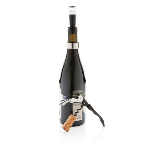 Vino 3-tlg. Sommelier Set silber bedrucken, Art.-Nr. P911.072 Vino 3-tlg. Sommelier Set silber bedrucken, Art.-Nr. P911.072