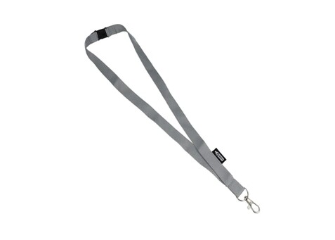 R-PET-Lanyard - Grau bedrucken, Art.-Nr. LT90887-N0061 R-PET-Lanyard - Grau bedrucken, Art.-Nr. LT90887-N0061