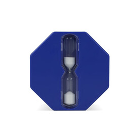 Dusch-Timer Sechseck - 5min - Blau bedrucken, Art.-Nr. LT92727-N0011