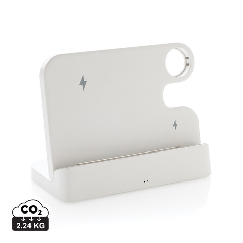Joltz dual 15W-Ladegerät aus RCS rec. ABS mit iWatch-Slot weiß bedrucken, Art.-Nr. P308.6103 Joltz dual 15W-Ladegerät aus RCS rec. ABS mit iWatch-Slot weiß bedrucken, Art.-Nr. P308.6103