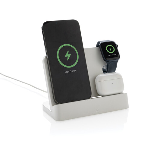 Joltz dual 15W-Ladegerät aus RCS rec. ABS mit iWatch-Slot weiß bedrucken, Art.-Nr. P308.6103 Joltz dual 15W-Ladegerät aus RCS rec. ABS mit iWatch-Slot weiß bedrucken, Art.-Nr. P308.6103