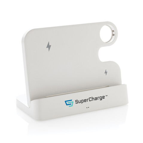 Joltz dual 15W-Ladegerät aus RCS rec. ABS mit iWatch-Slot weiß bedrucken, Art.-Nr. P308.6103 Joltz dual 15W-Ladegerät aus RCS rec. ABS mit iWatch-Slot weiß bedrucken, Art.-Nr. P308.6103