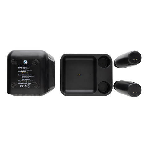 Singvibe Karaoke-Set mit Doppelmikrofon aus RCS rec. ABS schwarz bedrucken, Art.-Nr. P331.0601 Singvibe Karaoke-Set mit Doppelmikrofon aus RCS rec. ABS schwarz bedrucken, Art.-Nr. P331.0601