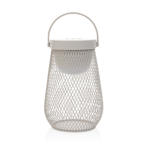 Aurora USB-Tischlampe aus RCS recyceltem ABS grau bedrucken, Art.-Nr. P513.7502