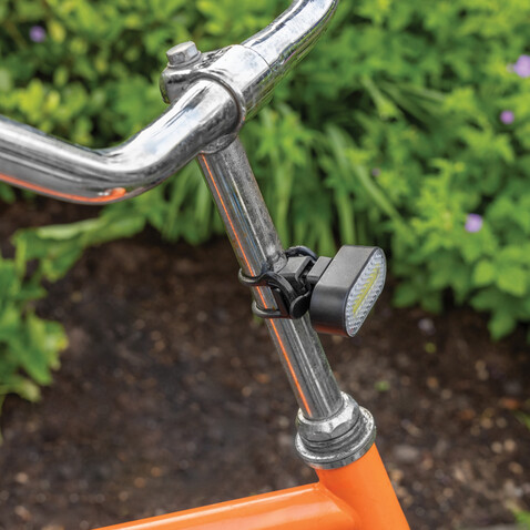 Lumino USB Fahrradlicht-Set aus RCS recyceltem Kunststoff schwarz bedrucken, Art.-Nr. P513.8401 Lumino USB Fahrradlicht-Set aus RCS recyceltem Kunststoff schwarz bedrucken, Art.-Nr. P513.8401