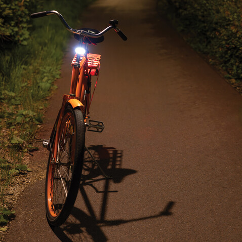 Lumino USB Fahrradlicht-Set aus RCS recyceltem Kunststoff schwarz bedrucken, Art.-Nr. P513.8401 Lumino USB Fahrradlicht-Set aus RCS recyceltem Kunststoff schwarz bedrucken, Art.-Nr. P513.8401