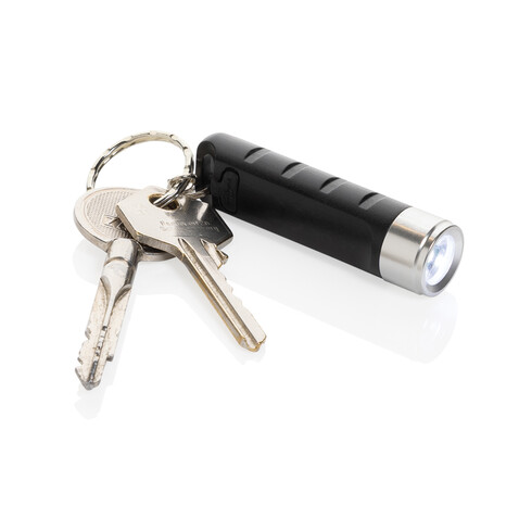 Globix USB Schlüsselanhänger-Taschenlampe aus RCS rABS schwarz bedrucken, Art.-Nr. P514.0201 Globix USB Schlüsselanhänger-Taschenlampe aus RCS rABS schwarz bedrucken, Art.-Nr. P514.0201