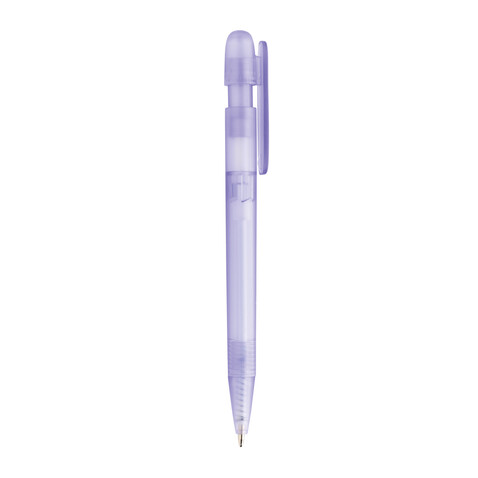 Devin transparenter Stift aus GRS zertifiziertem rABS lila bedrucken, Art.-Nr. P611.2630 Devin transparenter Stift aus GRS zertifiziertem rABS lila bedrucken, Art.-Nr. P611.2630