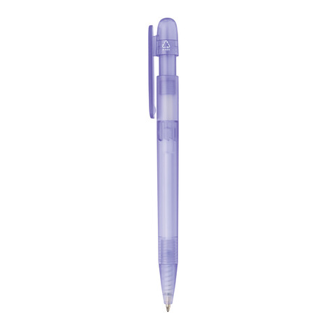 Devin transparenter Stift aus GRS zertifiziertem rABS lila bedrucken, Art.-Nr. P611.2630 Devin transparenter Stift aus GRS zertifiziertem rABS lila bedrucken, Art.-Nr. P611.2630
